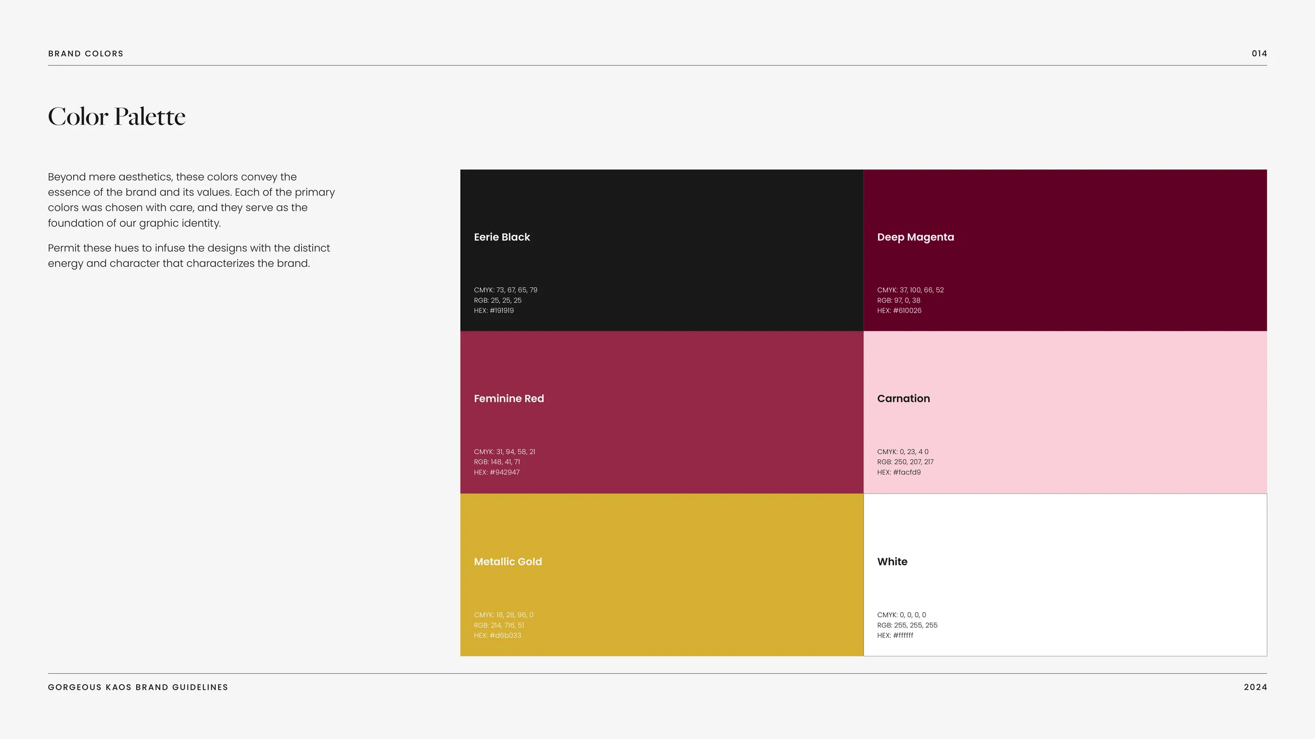 Gorgeous Kaos brand identity 6
